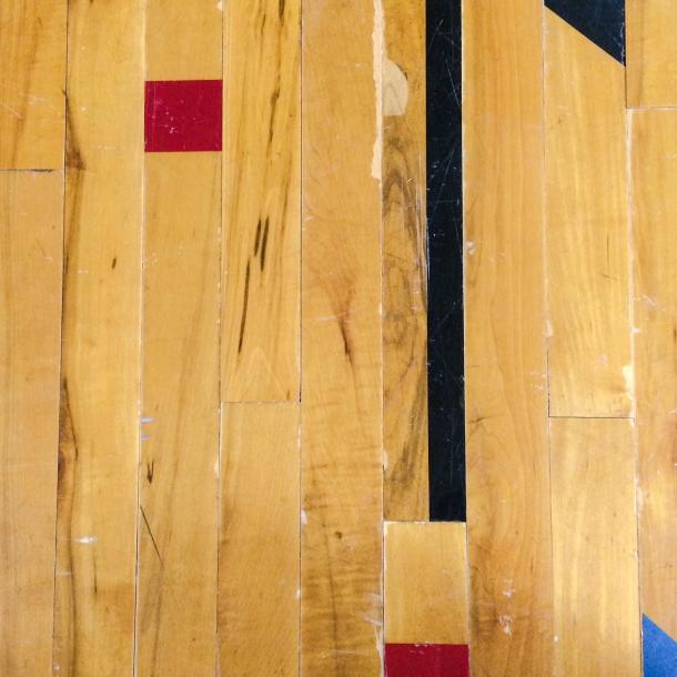 Pioneer Millworks reclaimed wood--Original Gym Flooring