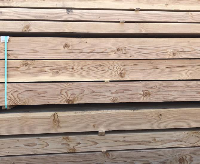 Fresh-sawn Douglas Fir timbers
