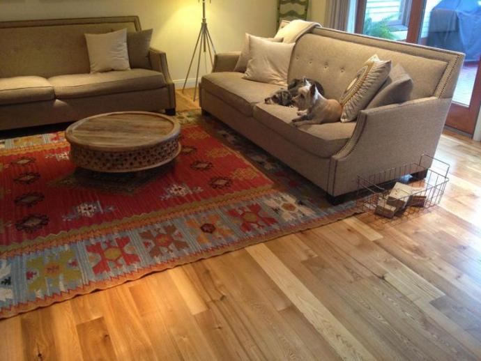 Pioneer Millworks reclaimed American Gothic Ash flooring