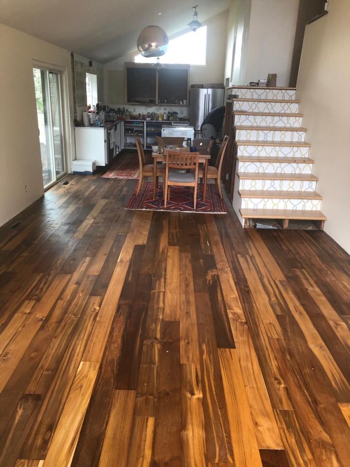 Reclaimed Indonesian Teak Flooring from Pioneer Millworks