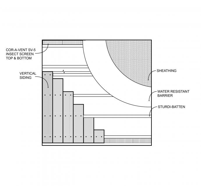 B. Installing Vertical Siding