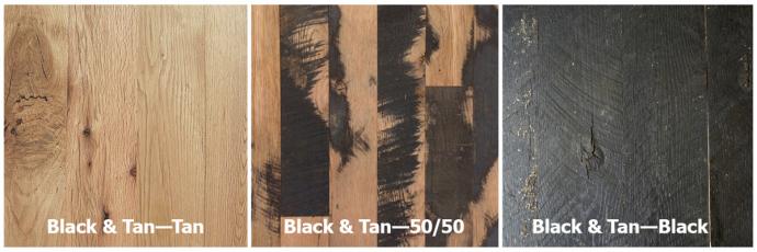 When we salvage Black & Tan, each board is layered with eco and animal-friendly black paint that we celebrate in each grade.