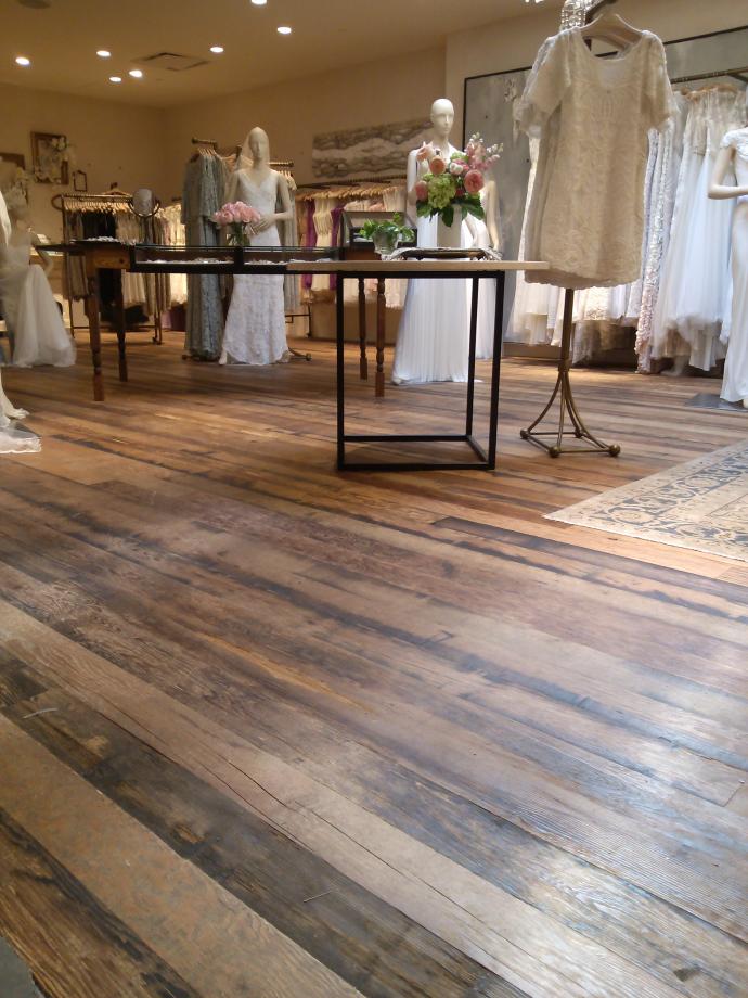 Anthropologie wine vat stock flooring.