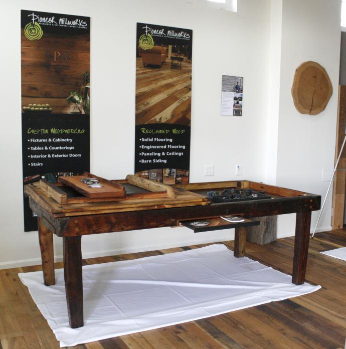 Gaming table made from our American Prairie Tap House.