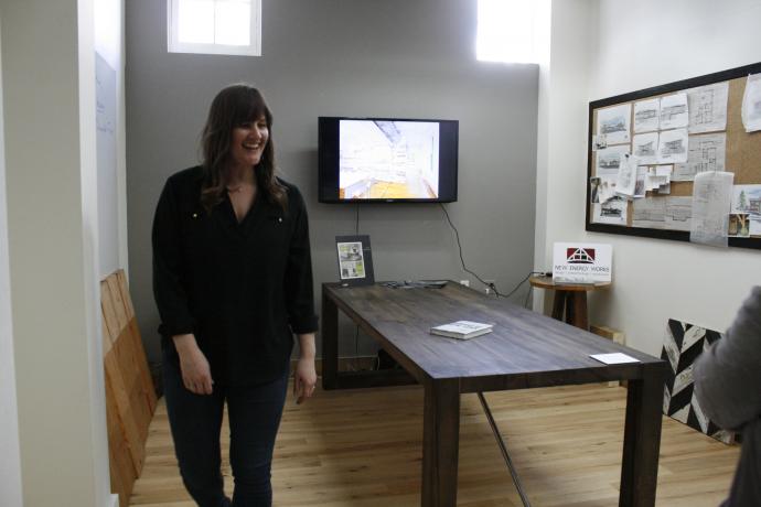 Table made from Oak American Gothic (Elise from Pioneer Millworks)