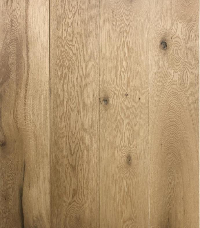 Pioneer Millworks Modern Farmhouse White Oak, shown in our clean grade in a Pure finish. Available in both Clean and Casual grades, also available in a Green Guard Gold® Certified commercial grade finish.)