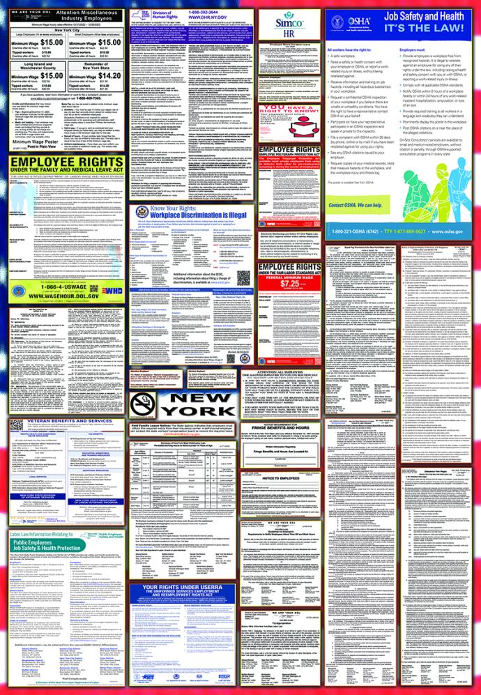 NYS Labor Law Poster. Click to download as a PDF.