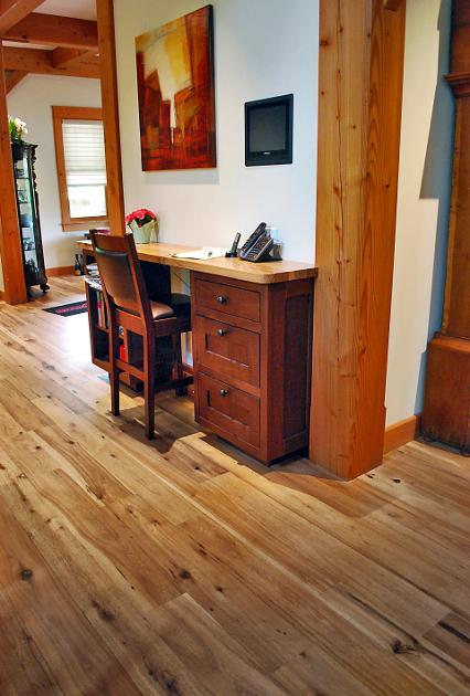 Pioneer Millworks reclaimed wood American Gothic Hickory Available in Engineered Flooring & Paneling