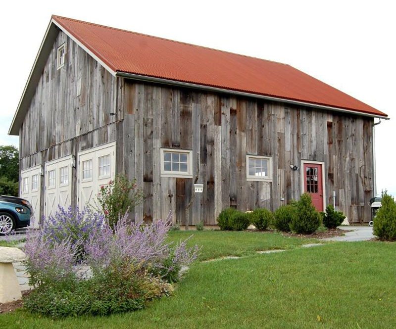 Pioneer Millworks reclaimed barn wood in American Prairie Weathered Grey