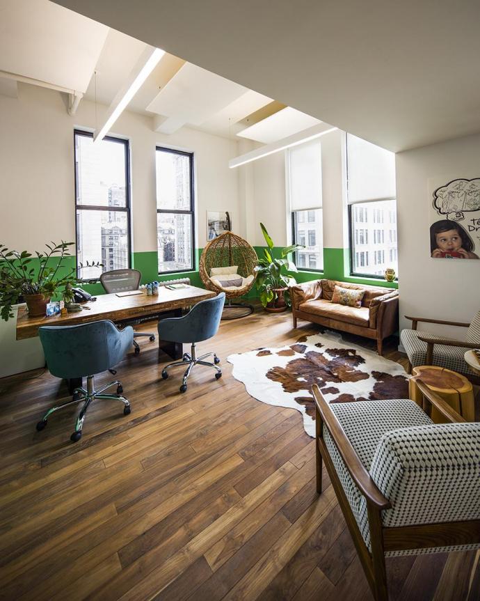 Pioneer Millworks Reclaimed Teak at Vita Coco in NYC