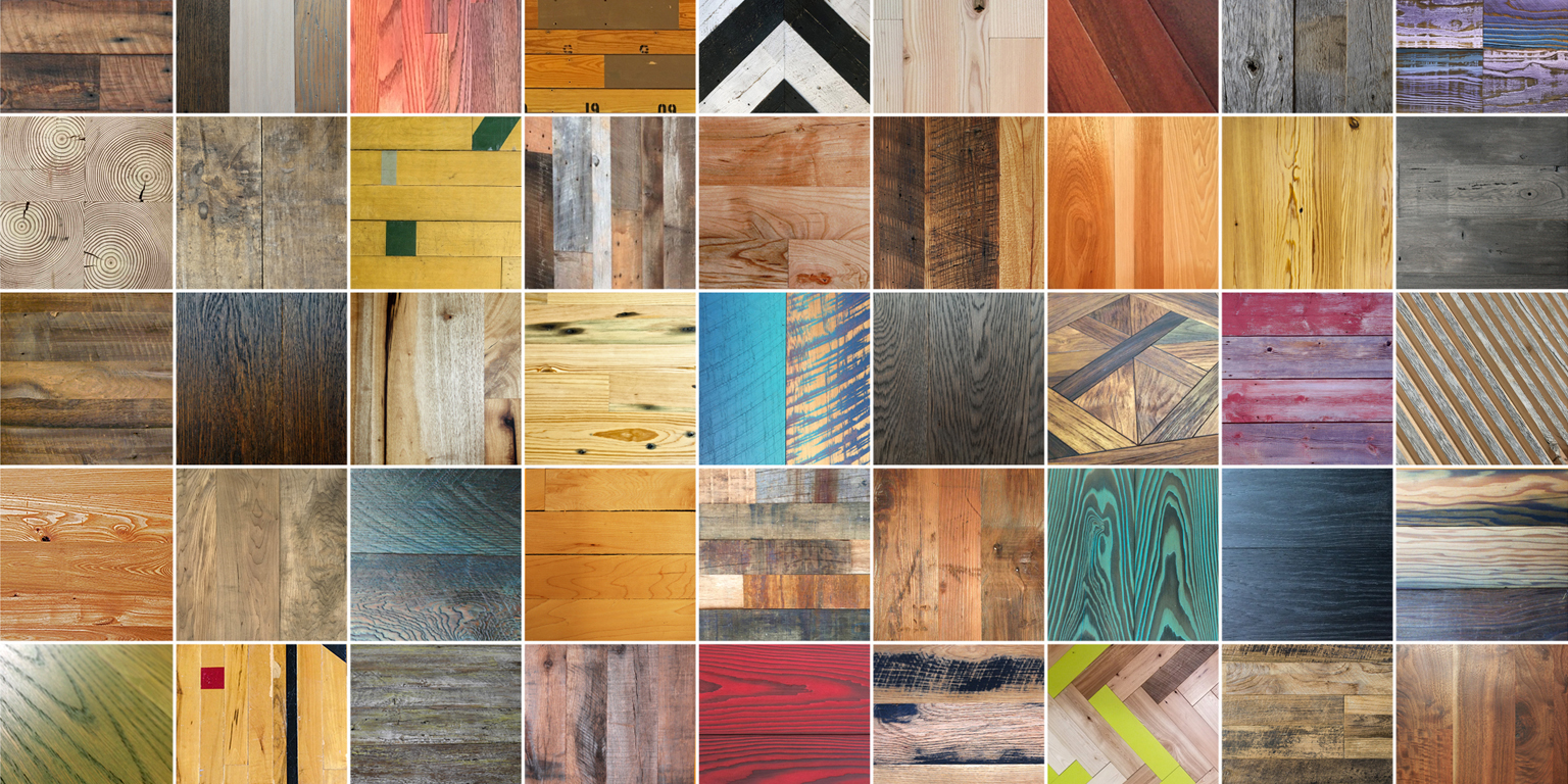 Pioneer Millworks reclaimed and sustainable wood products come in a wide palette to fit nearly any project.