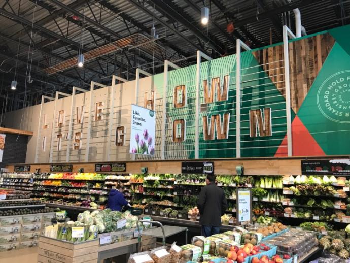 If you’re not familiar with Whole Foods, they’re an award-winning national grocer with a solid ethos and product focus on natural and organic foods. The stores are an experience, each one unique–any chance we have to visit one, we take it!