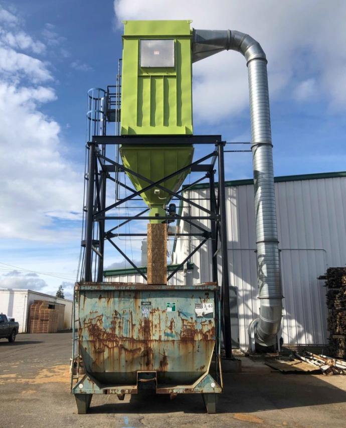 Our new (used) dust collection system is up and running in Oregon.