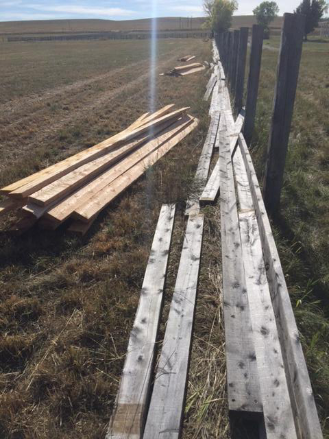 American Prairie is full of wood that offers the same wonderful weathered surfaces as barn wood but is from more plentiful and renewable alternatives. This grade is broad and dynamic in scope; incorporating wood that is salvaged not just from dilapidated barns, but also agricultural fencing and other structures that have endured the elements