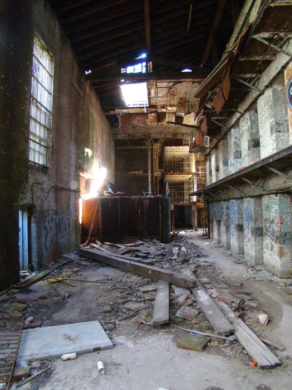 The jail in NJ was no longer in use when Alex visited to inspect the wood we’d later reclaim.