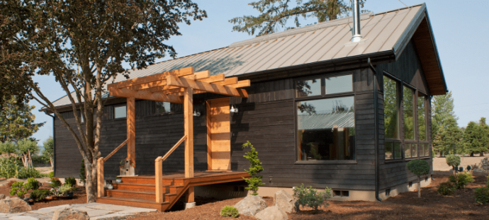 Our Shou Sugi Ban Deep Char on a modest timber frame family home, The New Jewel, in Oregon.