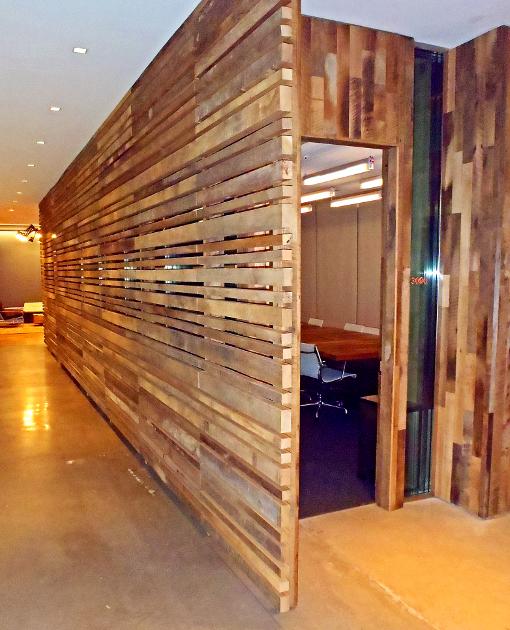 Using 2,200 sq ft of reclaimed oak = 30 trees saved and 8 tons of waste kept out of landfills.