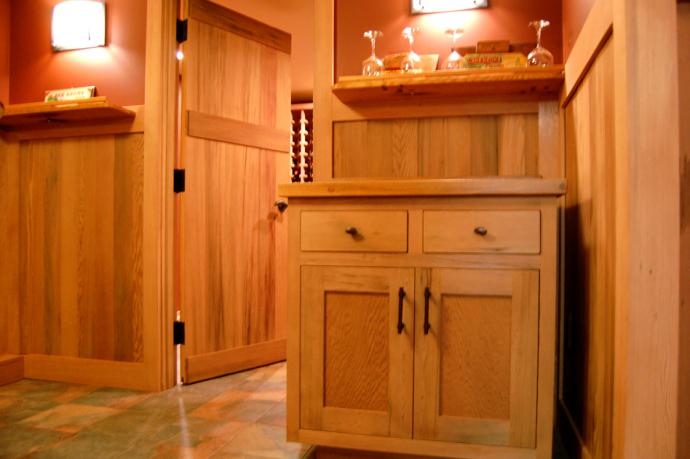 Mineral & wine stains, natural color variations, and clean grain makes reclaimed wine vat stock a favorite for paneling, cabinetry, doors, shelving, fixtures, and more.