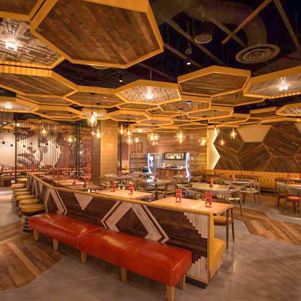 Pioneer Millworks Reclaimed Wood Setters' Plank Ceiling