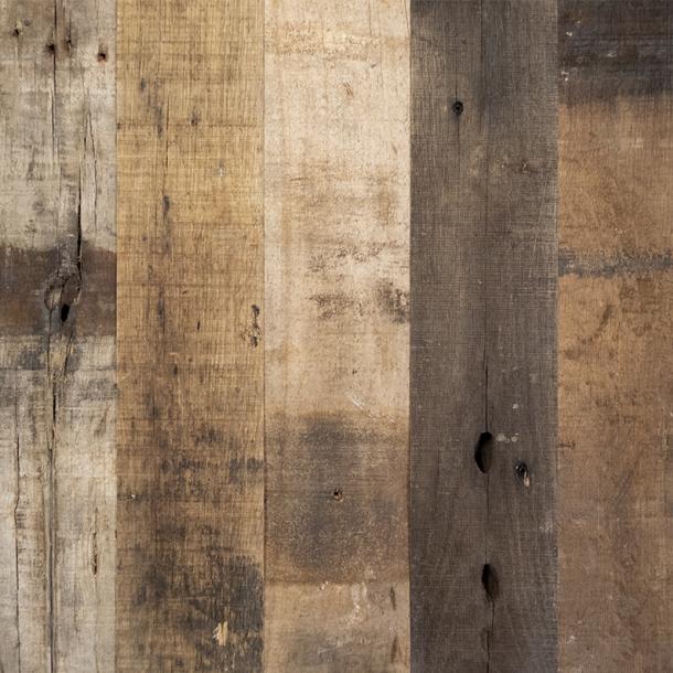 Pioneer Millworks reclaimed wood--Mixed Oak--Railyard Patina. Batch# 127201