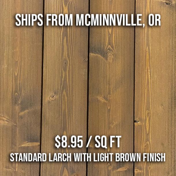 Standard Larch with Light Brown Finish