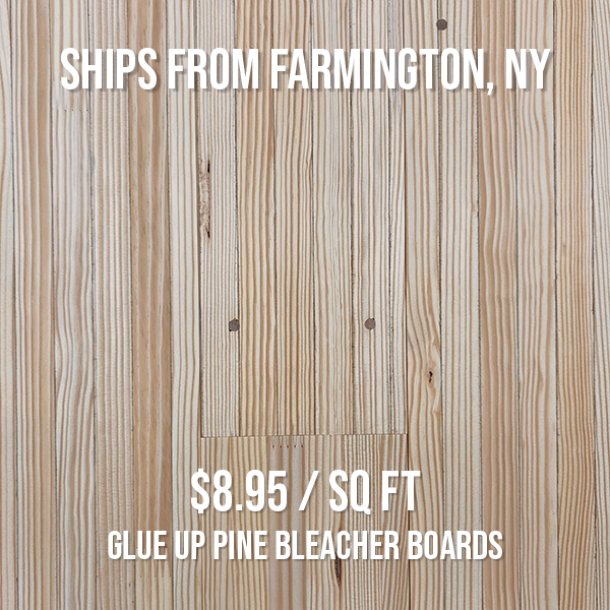 Glue up Pine Bleacher Boards Batch #F14473