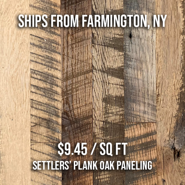 Settlers' Plank Oak Paneling