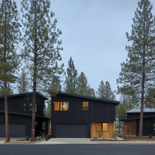 Pioneer Millworks Shou Sugi Ban Larch Carbon Siding with Larch Sand Siding
