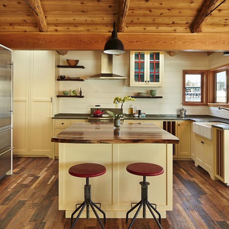 Pioneer Millworks reclaimed wood--Indonesian Teak--Rugged Patina--Reclaimed Teak Flooring