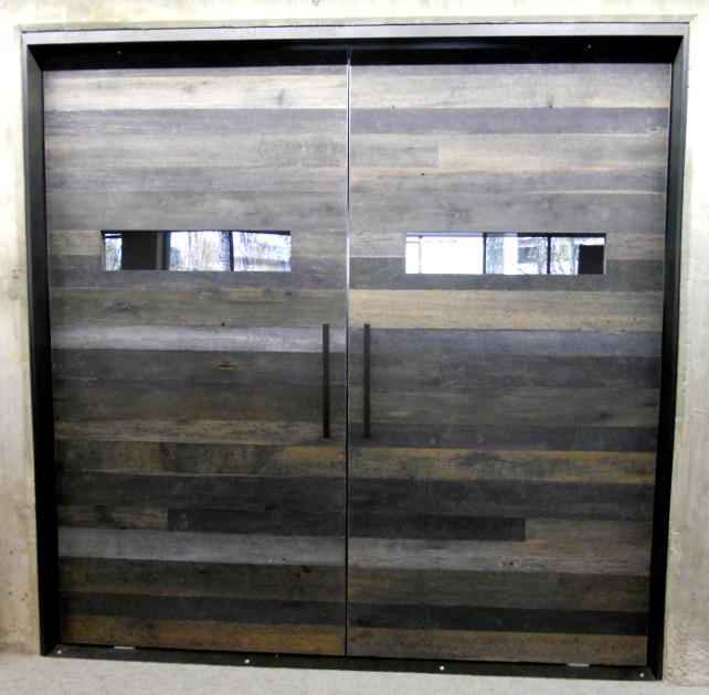 A swing door that is custom finished