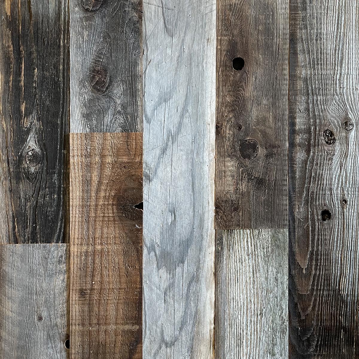 Haokhome Vintage Woods Panel Wallpaper Rolls Blue/Brown Peel and Stick Wall  Paper Murals Barnwood 17.7