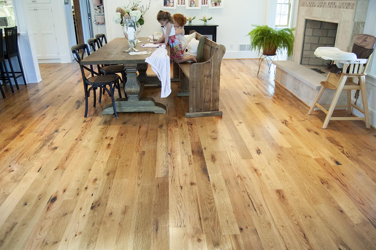 Reclaimed oak floor discount