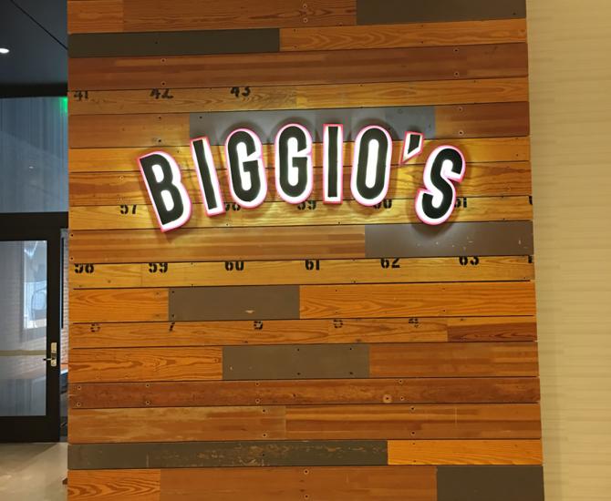 Reclaimed Bleacher Boards find a new home in Biggio's Sports Bar