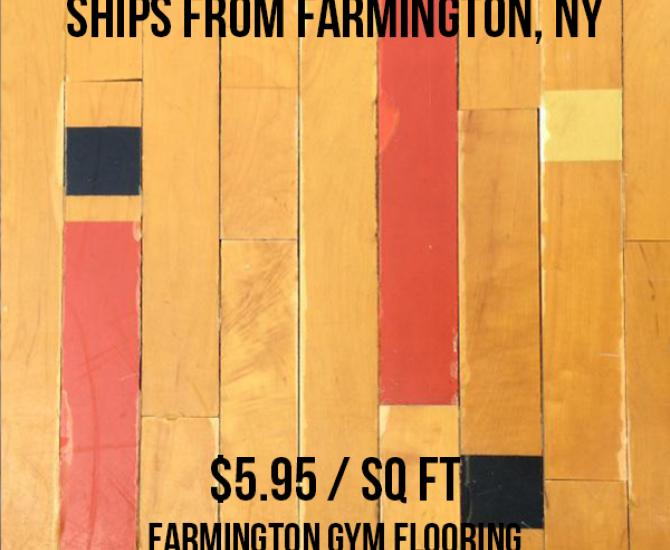Pioneer Millworks Original Gym Flooring #10201—Reclaimed Gym Flooring from Farmington School in Farmington, MN