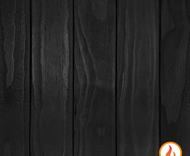 Shou Sugi Ban ACCOYA Carbon by Pioneer Millworks. Charred wood siding and paneling that is burned, brushed once, and coated with non-toxic, water-based polyurethane