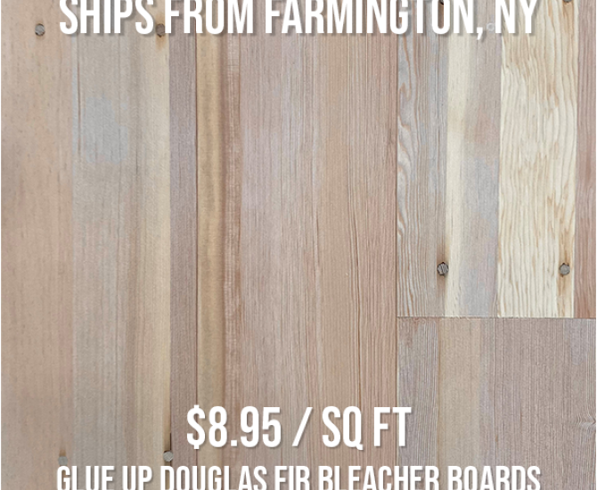 Glue up Douglas fir Bleacher Boards Batch #F14471