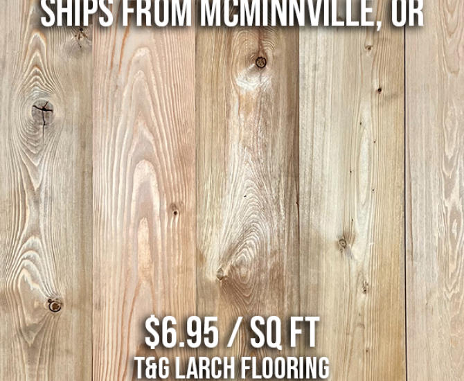 T&G Larch Flooring