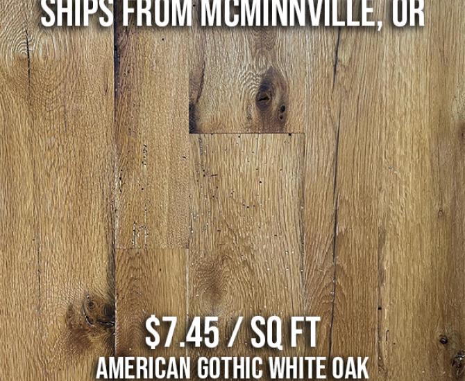 American Gothic White Oak Flooring in Pure