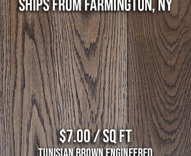 Tunisian Brown Engineered White Oak Flooring