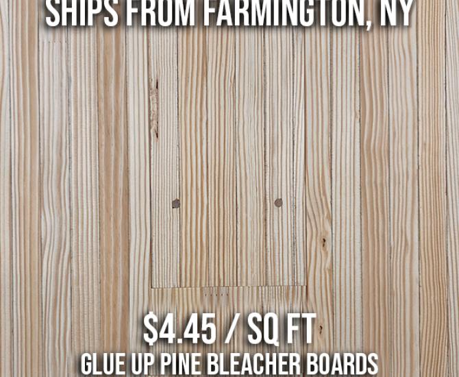 Glue up Pine Bleacher Boards Batch #F14473