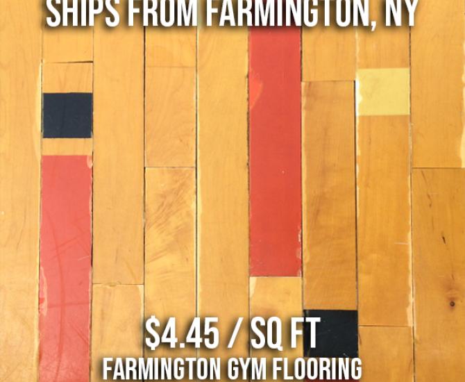 Pioneer Millworks Original Gym Flooring #10201—Reclaimed Gym Flooring from Farmington School in Farmington, MN