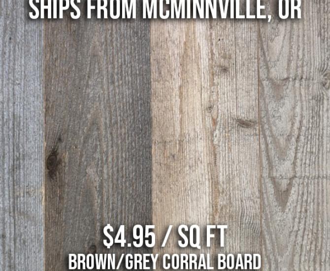 Brown/Grey Corral Board