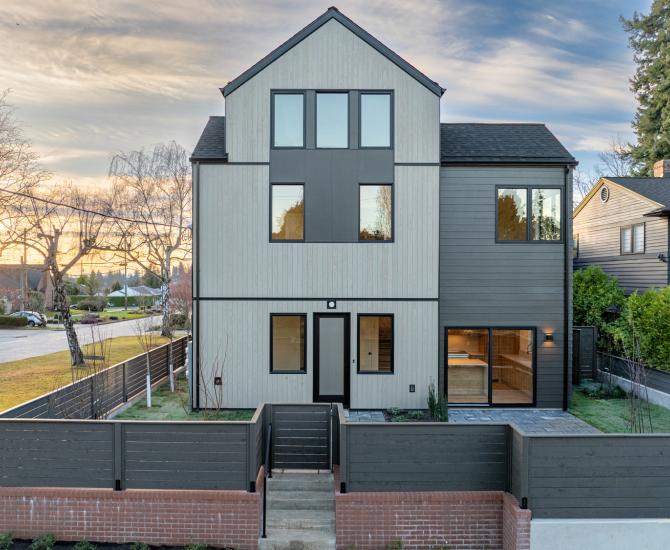 Pioneer Millworks ABODO Vulcan Morel wood siding. Photo: Francis Dreis Photography