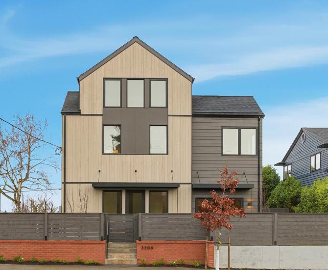 Pioneer Millworks ABODO Vulcan Morel wood siding. Photo: Francis Dreis Photography