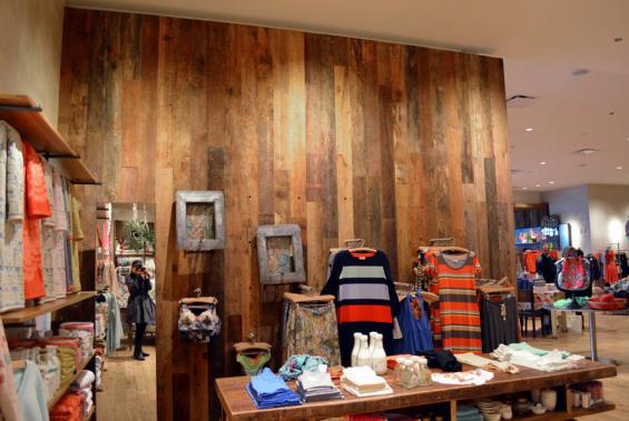 Pioneer Millworks reclaimed wood--Brown Board--American Prairie--Paneling in retail