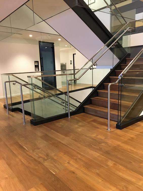 Reclaimed Teak flooring and stair treads