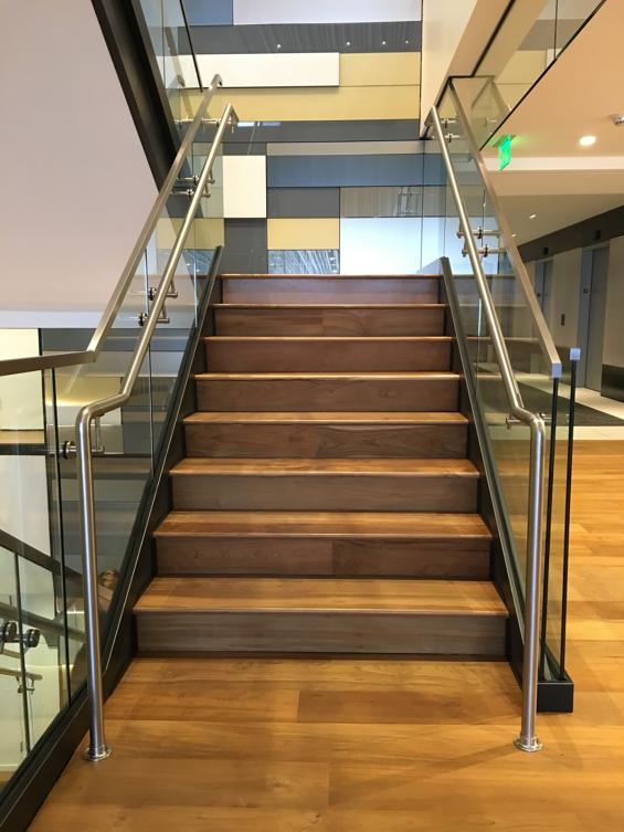Reclaimed Teak flooring and stair treads