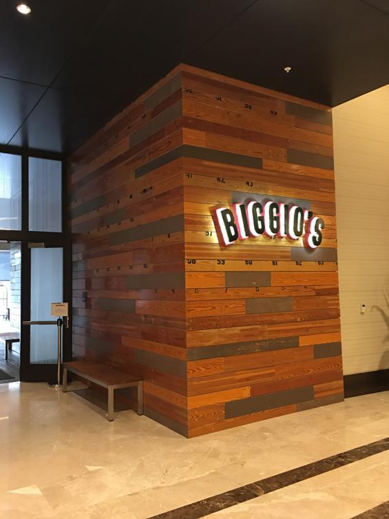 Reclaimed Bleacher Boards find a new home in Biggio's Sports Bar
