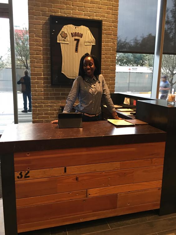 Reclaimed Bleacher Boards find a new home in Biggio's Sports Bar