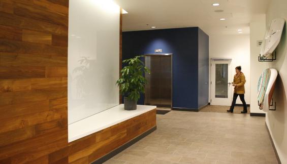 Reclaimed Teak wall paneling in Portland, OR